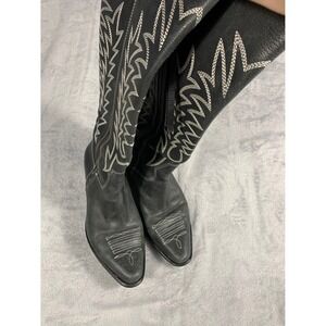 Ricky Sarkany Tall Western Embroidered Boot Womens EU 38 Black